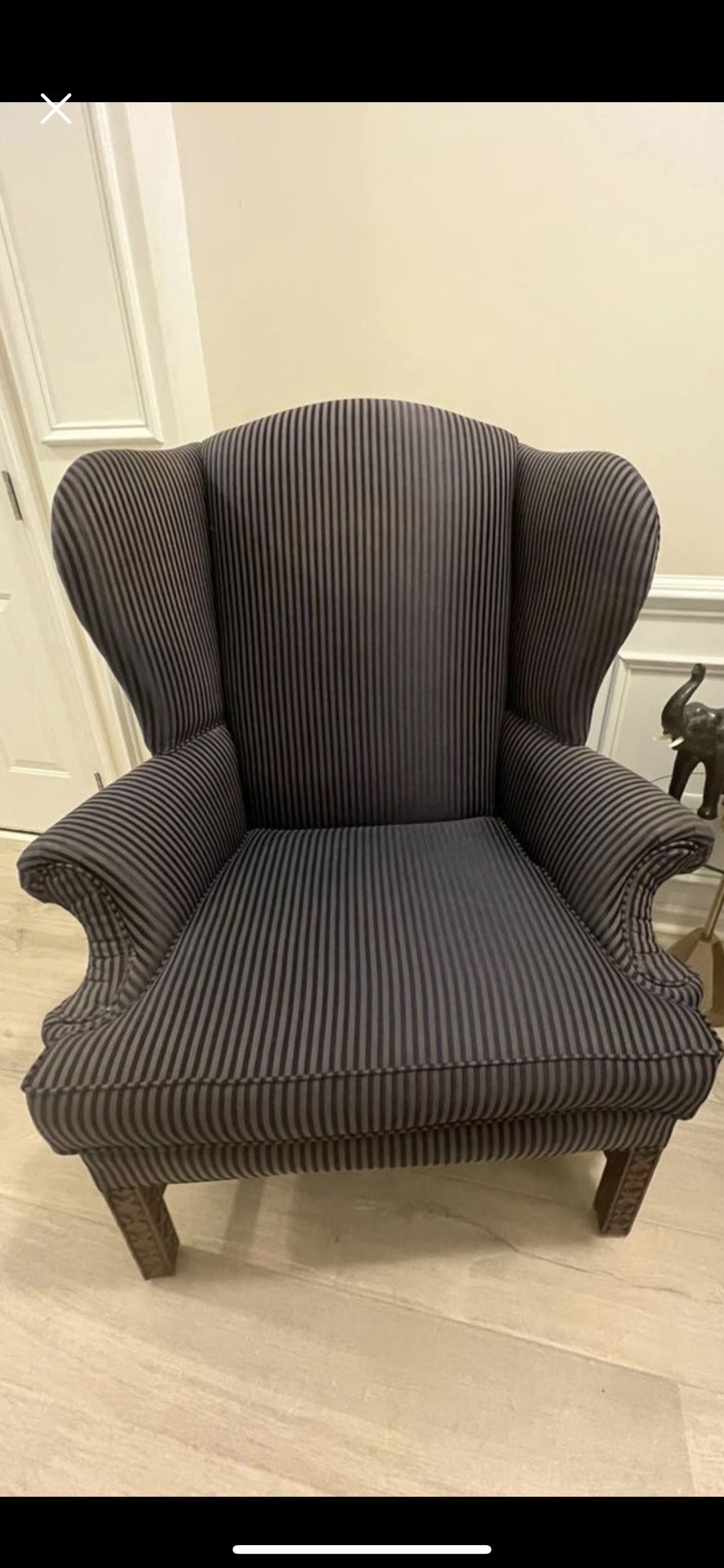 Two Matching Wingback Chairs