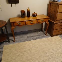 Wood Desk Or Behind Chair Table