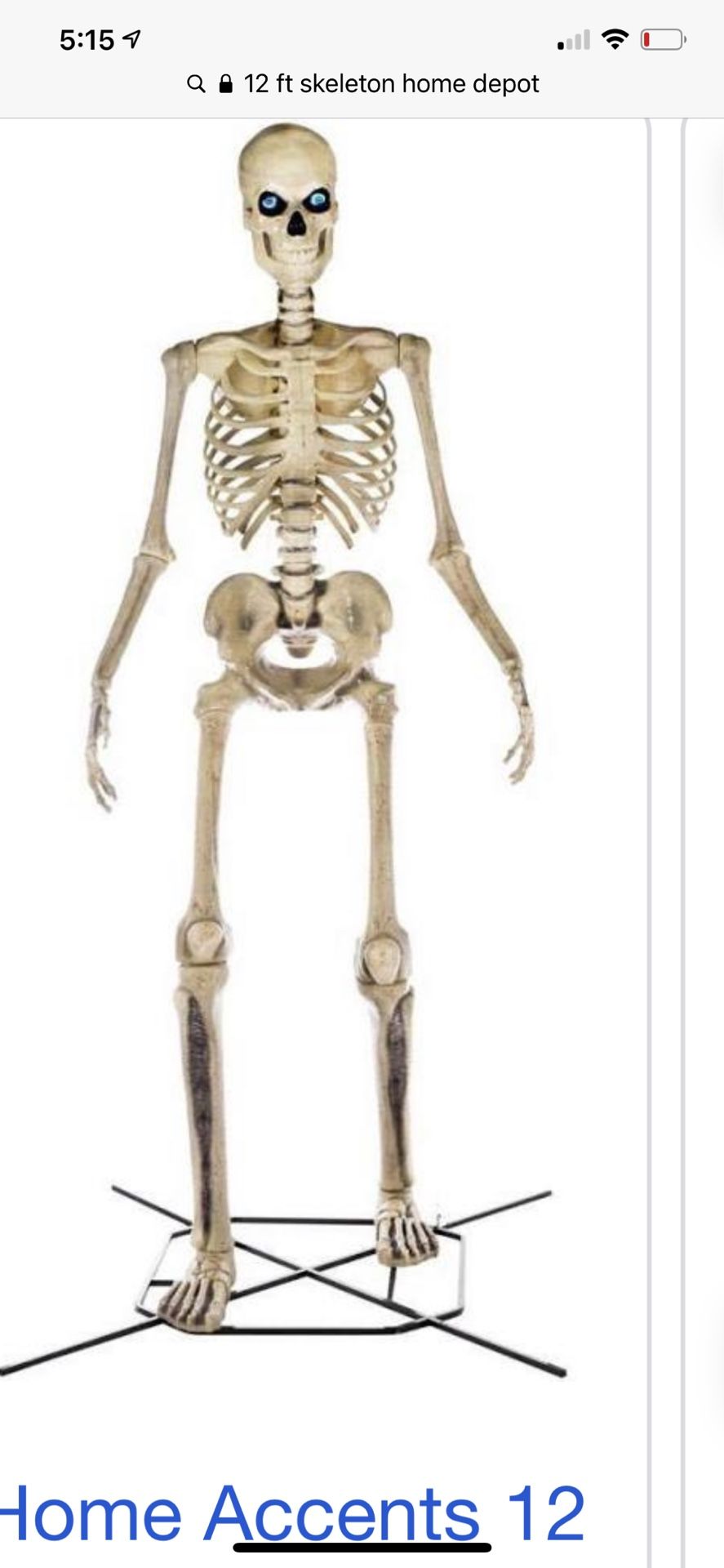 12 Foot Skeleton Halloween decoration 