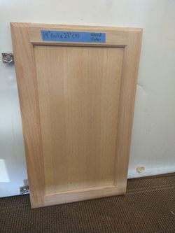2 Cabinet Doors 14"W X 23"H Wood Color