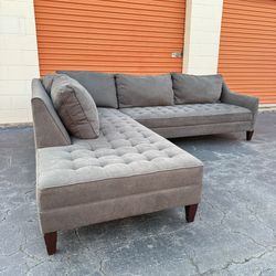 Free Delivery - Perfect Tufted Sectional Couch