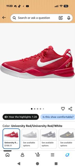 Nike Kobe 8 kids shoes 4.5 Y