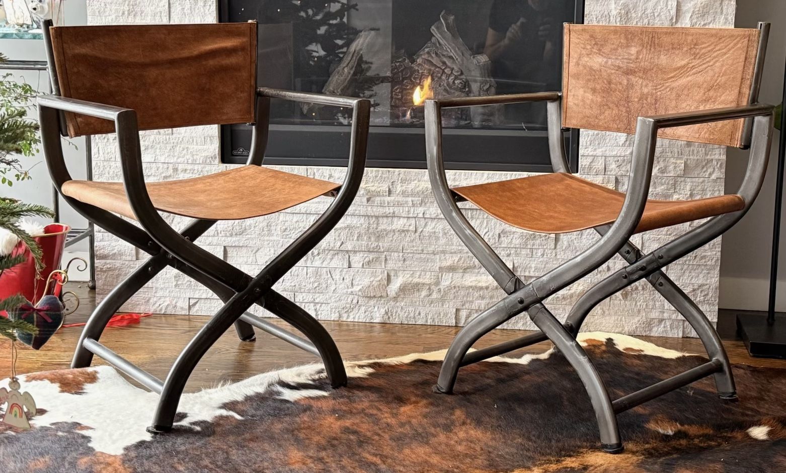 RH 1970’s French Directors Chairs - Pair