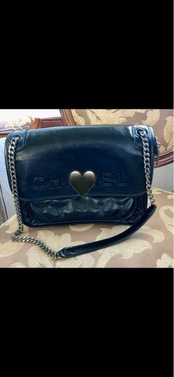 Designer inspired  Black Leather Flap Shoulder Bag