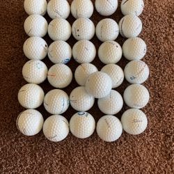 31 Older 5A/4A Titleist Pro V1/X Golf Balls