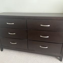 Brown 6-Drawer Dresser