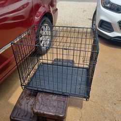 Nice Used Small I Crate Foldable Pet Crate. 