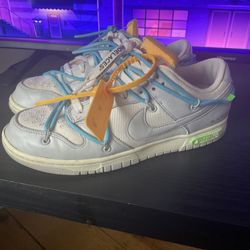 Off White Nike Dunks Size 8.5