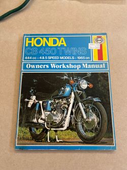 Honda CB 450 twins owners workshop manual