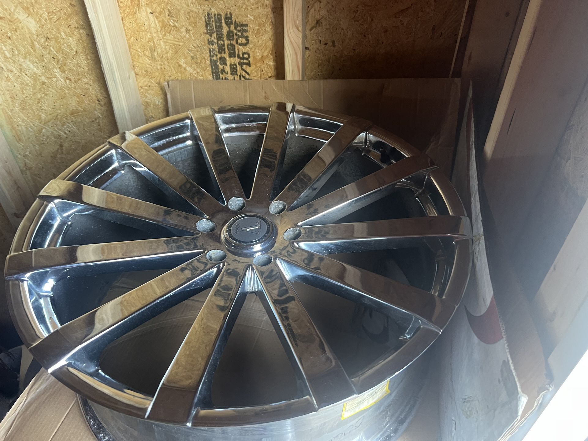 24” Set Of 4 Chrome Rims