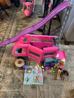 Barbie Lot! Plane Camper Camping Grocery Etc
