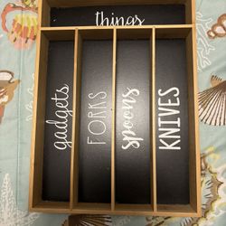 Wooden Utensil Holder