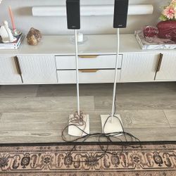 Bose Double Cube Speakers w/ Stands - Acoustimass/Lifestyle Surround Sound - LOCAL PICKUP ONLY