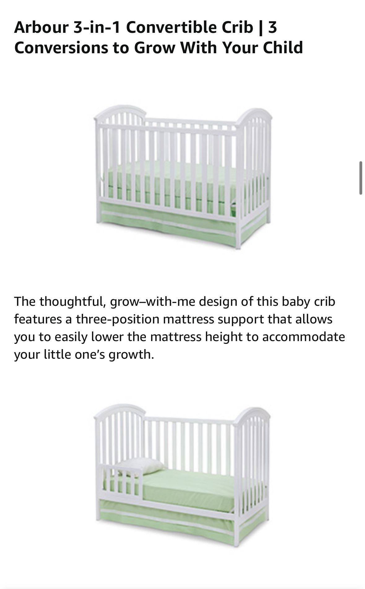 Delta In Convertible crib