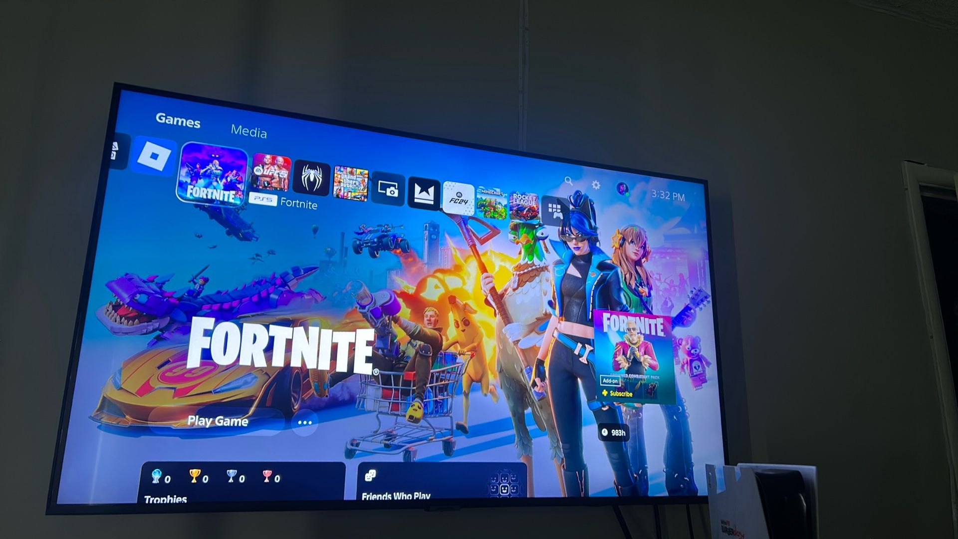 Ps5 Slim With GTA5, Fortnite, Spider Man 2,