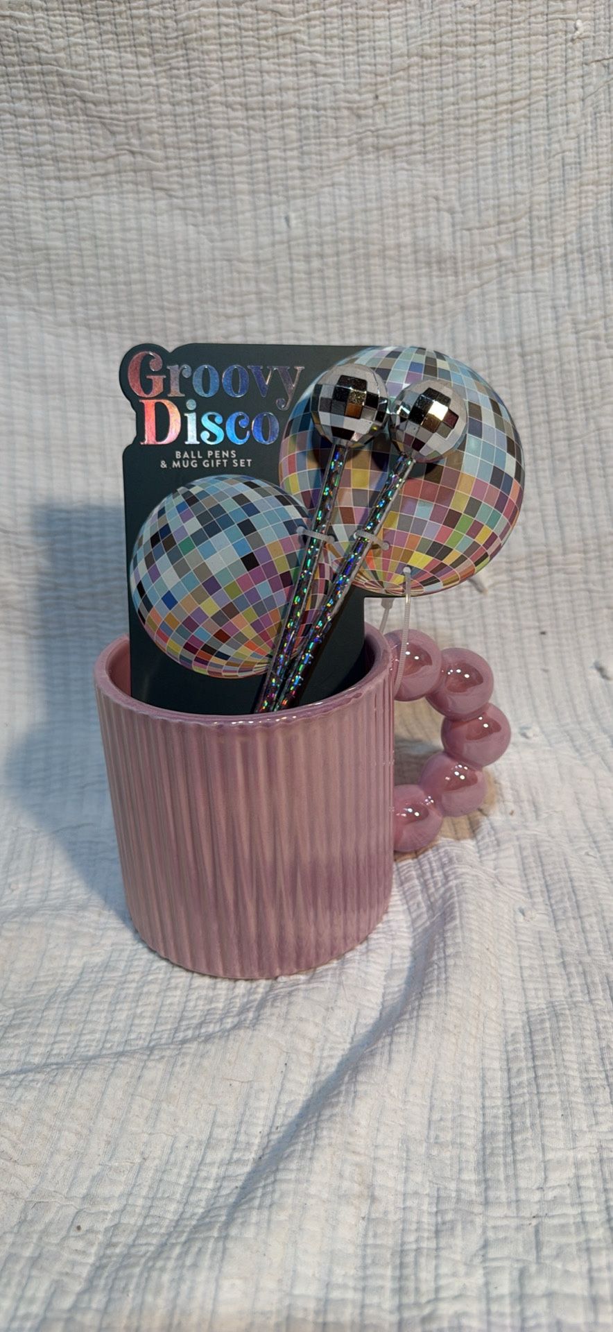 New Groovy, Disco Ball, Pens, And Mug Gift Set