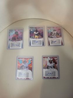 Sage college football autographs cards lot of 5