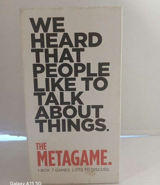 We Heard People Like To Talk About Things Metagame