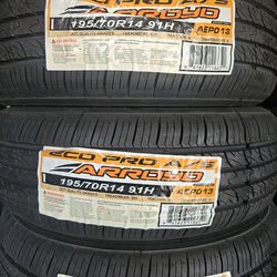 195-70-14 !!! ARROYO SPORT A/S !!! $230 LAS 4 LLANTAS MONTADAS Y BALANCEO INCLUIDO 👌
