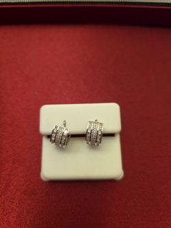 Silver 925 hoop earrings