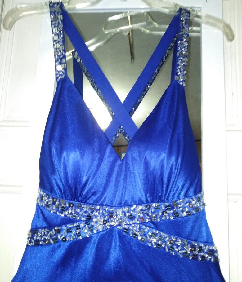 Royal Blue Evening Gown Dress