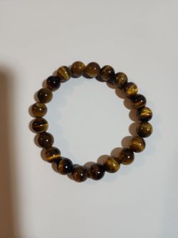 Tiger's Eye Beaded Stretch Bracelet