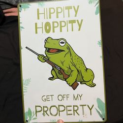 Metal Froggy Sign🐸