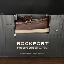New Men Rockport Moccasins Fleece Size 12