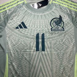 Santiago Giménez Mexico National  Team Jersey Green Copa America