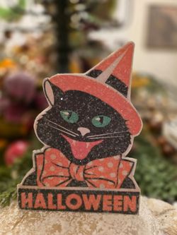 Halloween Black Cat sign