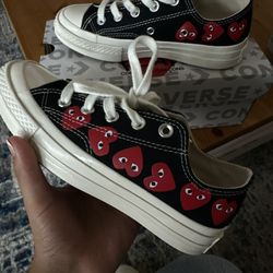converse x play comme des garçons x chuck lows 