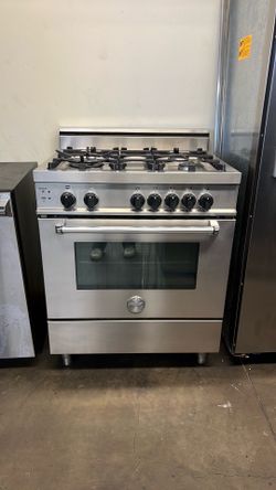 BERTAZONNI 30”WIDE GAS RANGE STOVE STAINLESS STEEL