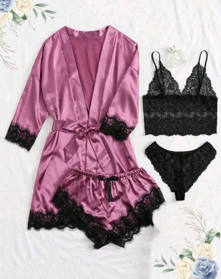 4 PCS LINGERIE SET SMALL