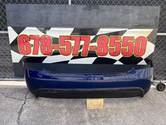 Tesla Model X Bumper Cover Rear Valance Oem 2016-2021 Factory Blue