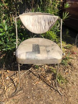 6 metal chairs