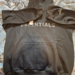 Essentials Hoodie Black, Large, Medium, and Small 