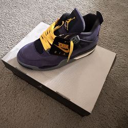 Jordan 4 retro imperial purple/ Lakers