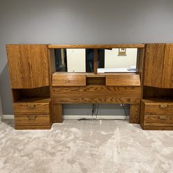 Oak Headboard Queen Size