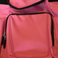 pink rawlings backpack