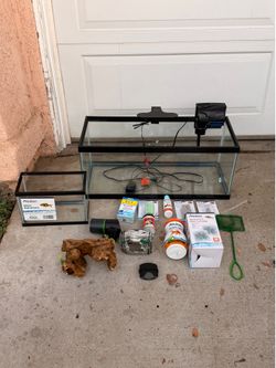 10 gallons Aqueon Glass Aquarium Starter Kit with Accessories