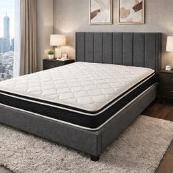 Queen Size 12” Hybrid Mattress – Supportive & Comfortable Sleep