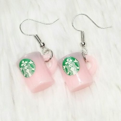 Starbucks Coffee Mug Dangle Earrings