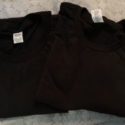 Plain black t shirts 52% Cotton 42% Polyester