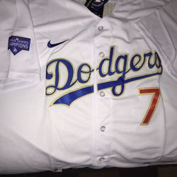 )Dodgers Julio Urias jersey (World Series edition)