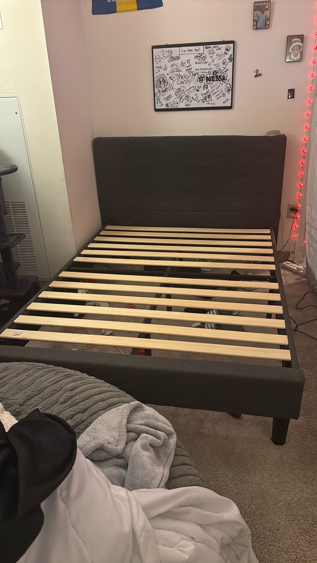 Gray Full Size Bed Frame