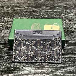 Goyard Card Holder Wallet - Midnight Navy