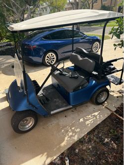 Custom 4-Passenger EZGO TXT Golf Cart — Garage Kept, Needs Batteries — $1,600 OBO