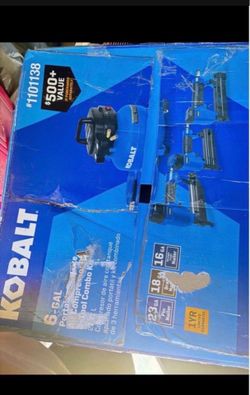 Kobalt pancake Air compressor with accessories included 6 gallons never used