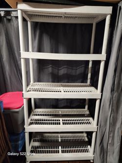 HDX plastic storage  shelf 36×18×72"