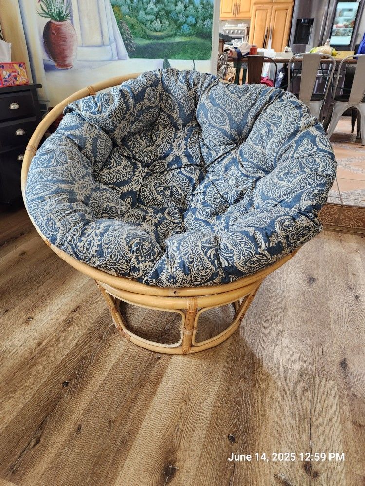 52" Twill Panasan Cushion Chair From Peir 1 Import